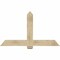 Ekena Millwork Eugene Rough Sawn Timber Gable Bracket, Douglas Fir, 60"W x 35"H x 2"D x 6"F, 14/12 Pitch GBW060X35X0206EUG00RDF - alternate 1